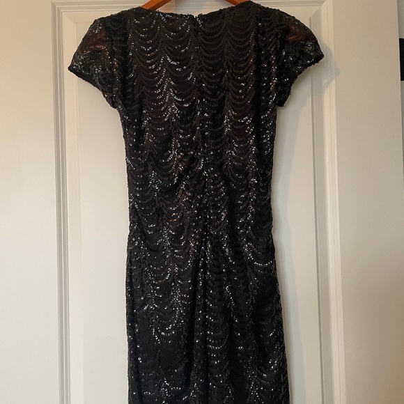 Cecico Girls Dress Black Sequin; Size Medium 10/12 - Picture 3 of 4